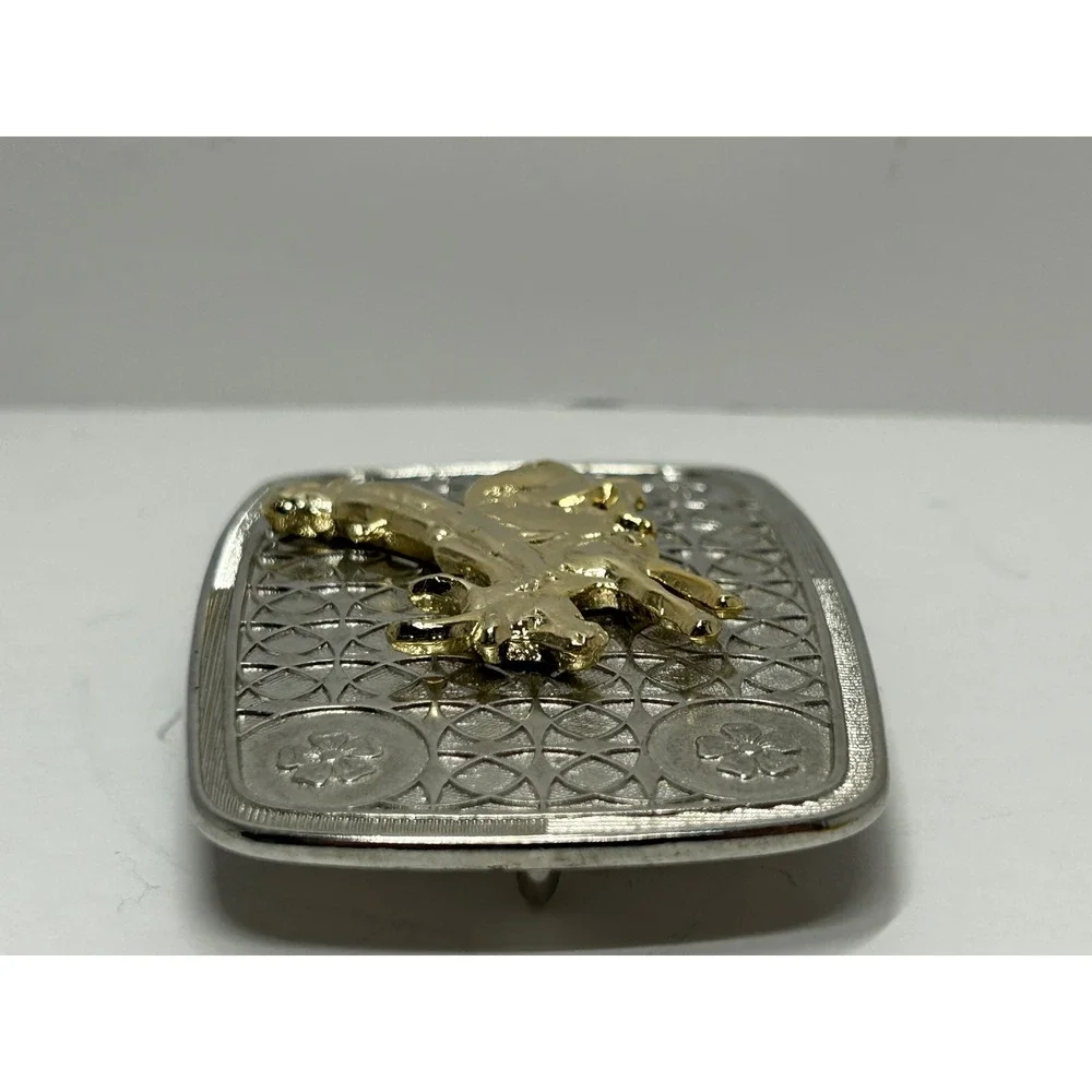 Western Cowboy Rodeo Bucking Bull Rider‎ Belt Buckle Silver Tone Gold Tone